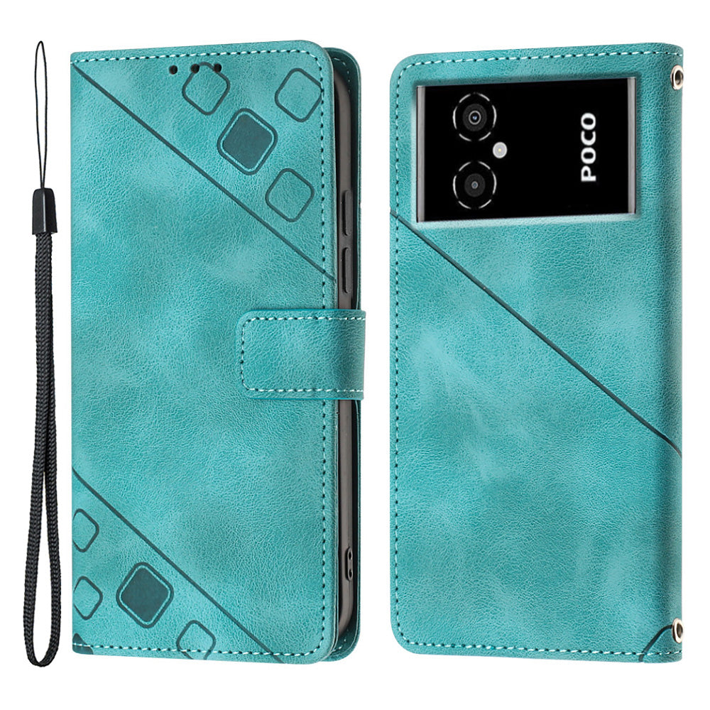 Cell Phone Case For Xiaomi Poco M4 5G M5 4G PT005 YB Imprinting Series-6 Leather Skin-friendly Imprinted Phone Cover Cell Phone Case For Xiaomi Poco M4 5G M5 4G PT005 YB Imprinting Series-6 Leather Skin-friendly Imprinted Phone Cover
